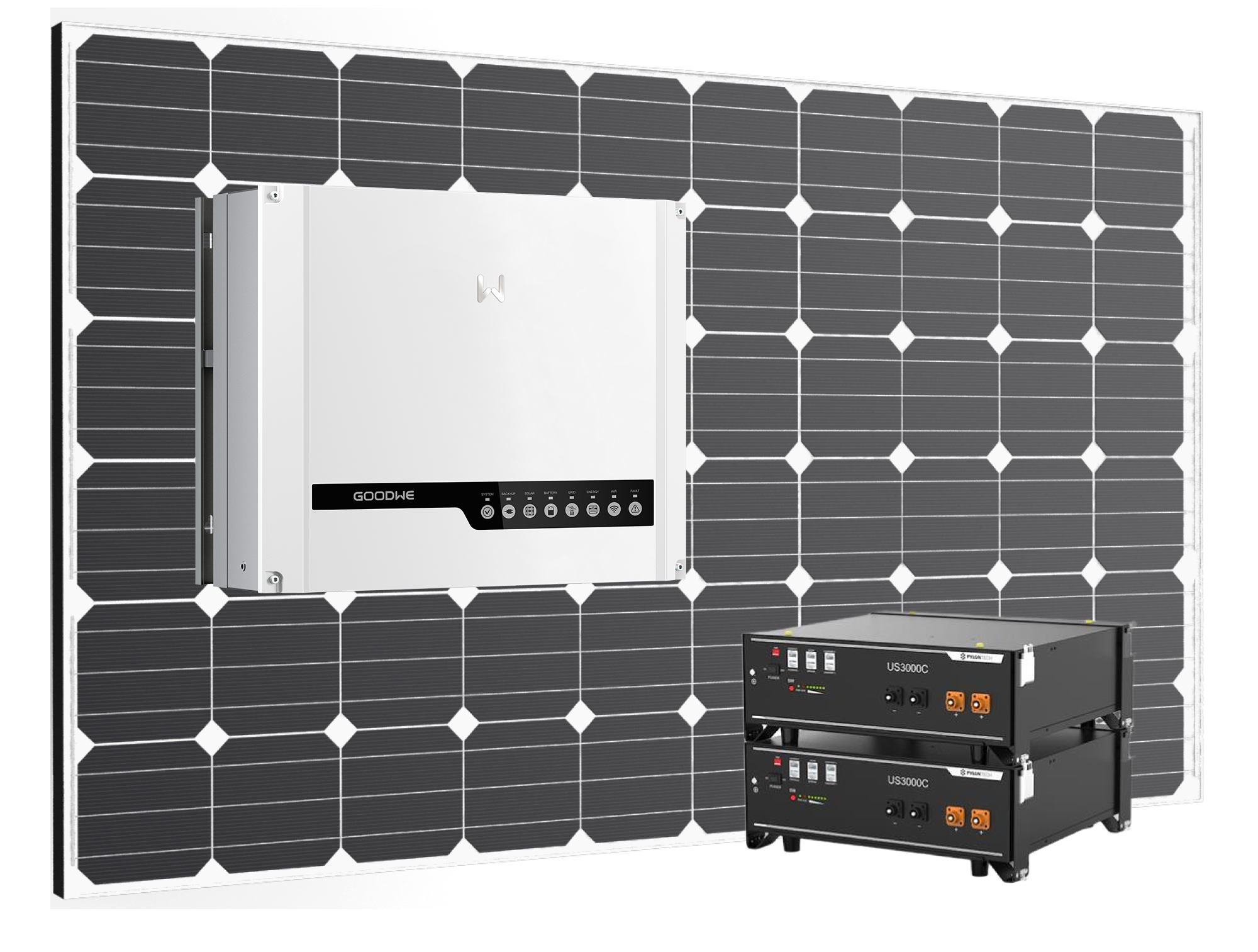 Goodwe 3,6kW hybrid zostava